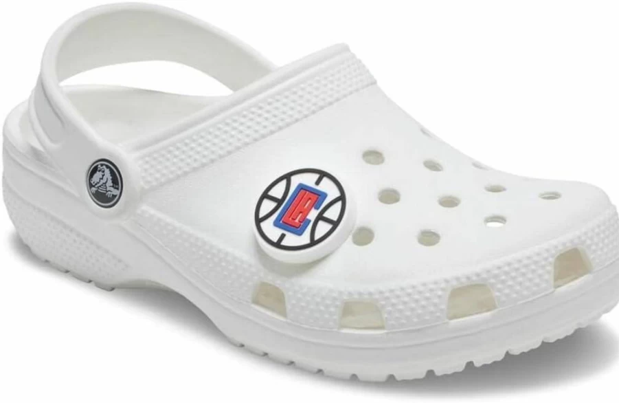 Crocs NBA Team Jibbitz Shoe Charms - Unisex Basketball Sports Decor for Adults, Boys & Girls