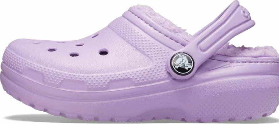 Crocs Kids' Classic Lined Clog - Unisex Waterproof Winter Shoes