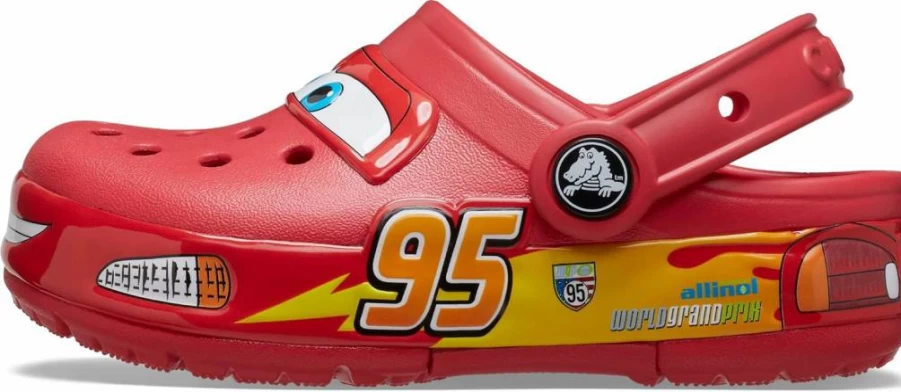 Crocs Kids Lightning McQueen Light-Up Clogs | Crocband Cars Disney Pixar Character Shoes