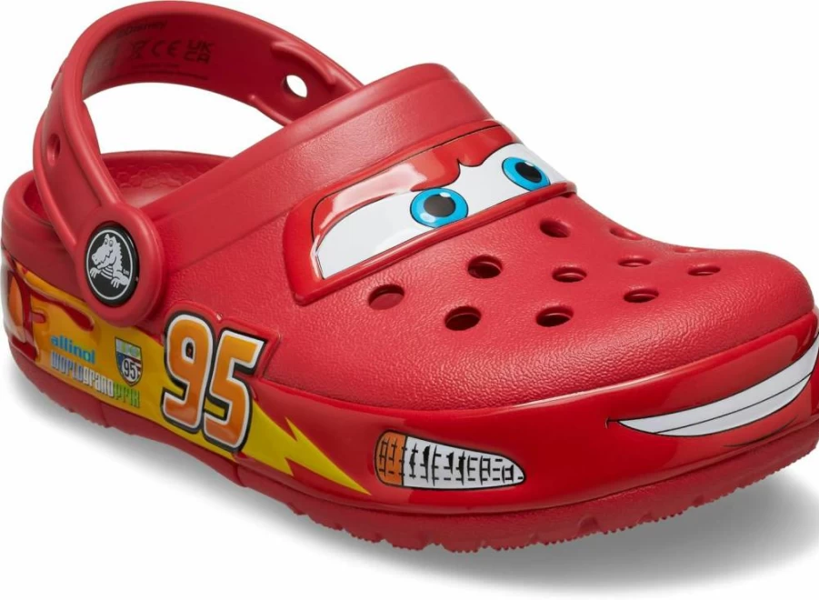 Crocs Kids Lightning McQueen Light-Up Clogs | Crocband Cars Disney Pixar Character Shoes
