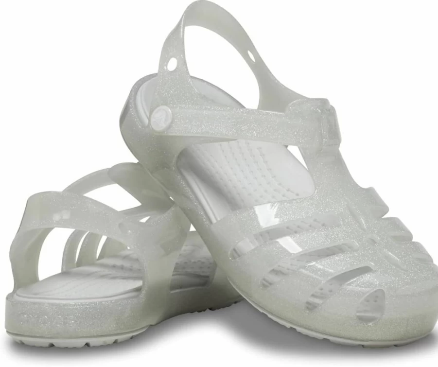Crocs Kids Isabella Fisherman Sandal - Unisex Children's Comfortable Beach Footwear
