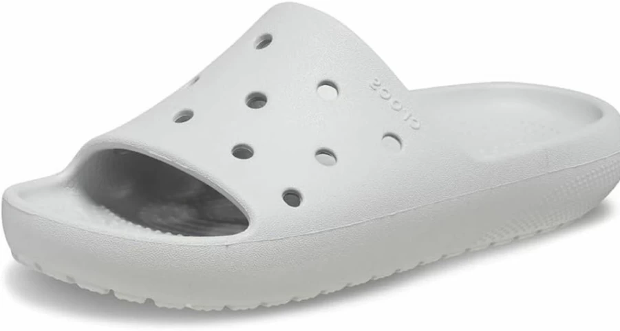 Crocs Classic Slide V2 Kids Sandals - Comfortable & Lightweight Waterproof Slides for Boys & Girls