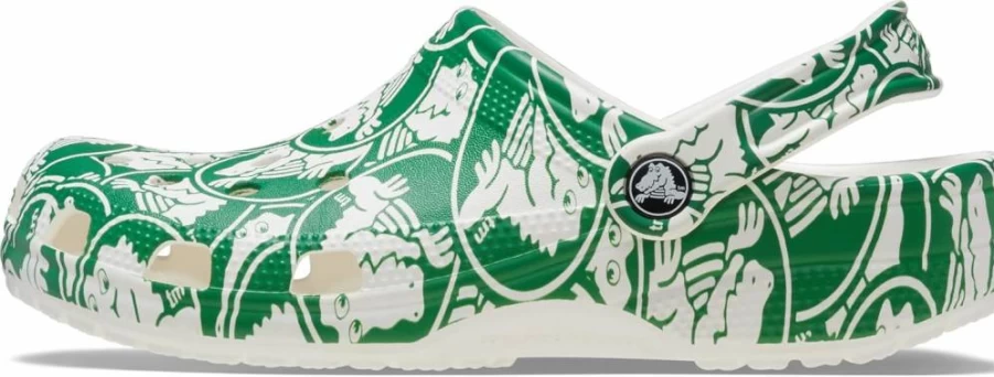 Crocs Kids Classic Graphic Clog - Unisex Children's Comfortable Slip-On Water Shoes