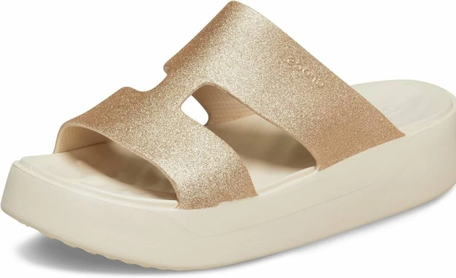 Crocs Women's Getaway Platform Sandals with H-Strap - Comfortable Wedge Heel Summer Shoes