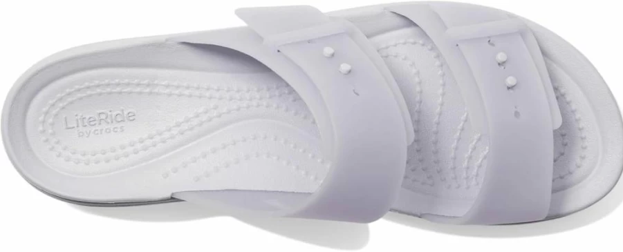 Crocs Brooklyn Low Wedge Slip-On Shoes with Adjustable Buckle for Comfort and Style