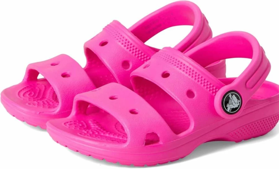 Crocs Kids' Classic Clog Sandals for Toddlers - Comfortable & Lightweight Unisex Slip-On Water Shoes