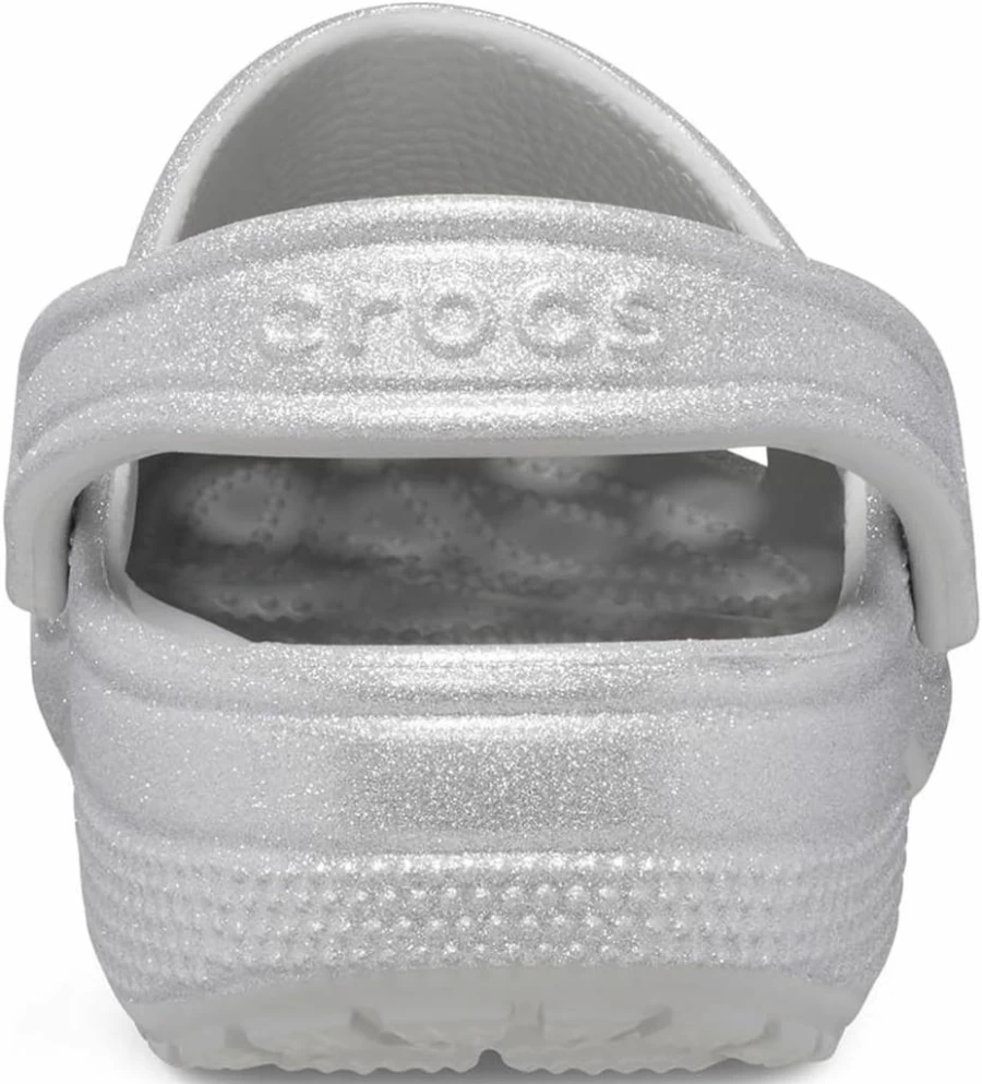 Crocs Unisex Adult Classic Glitter Clogs | Sparkly Comfort Slip-On Shoes for Men & Women
