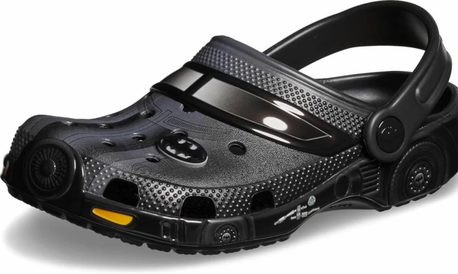 Crocs Kids Batman Batmobile Classic Clogs - Unisex Children's Lightweight Slip-On Shoes