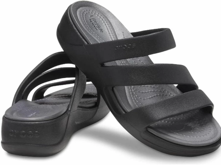 Crocs Women's Boca Strappy Wedge Sandal - Comfortable & Stylish Summer Footwear