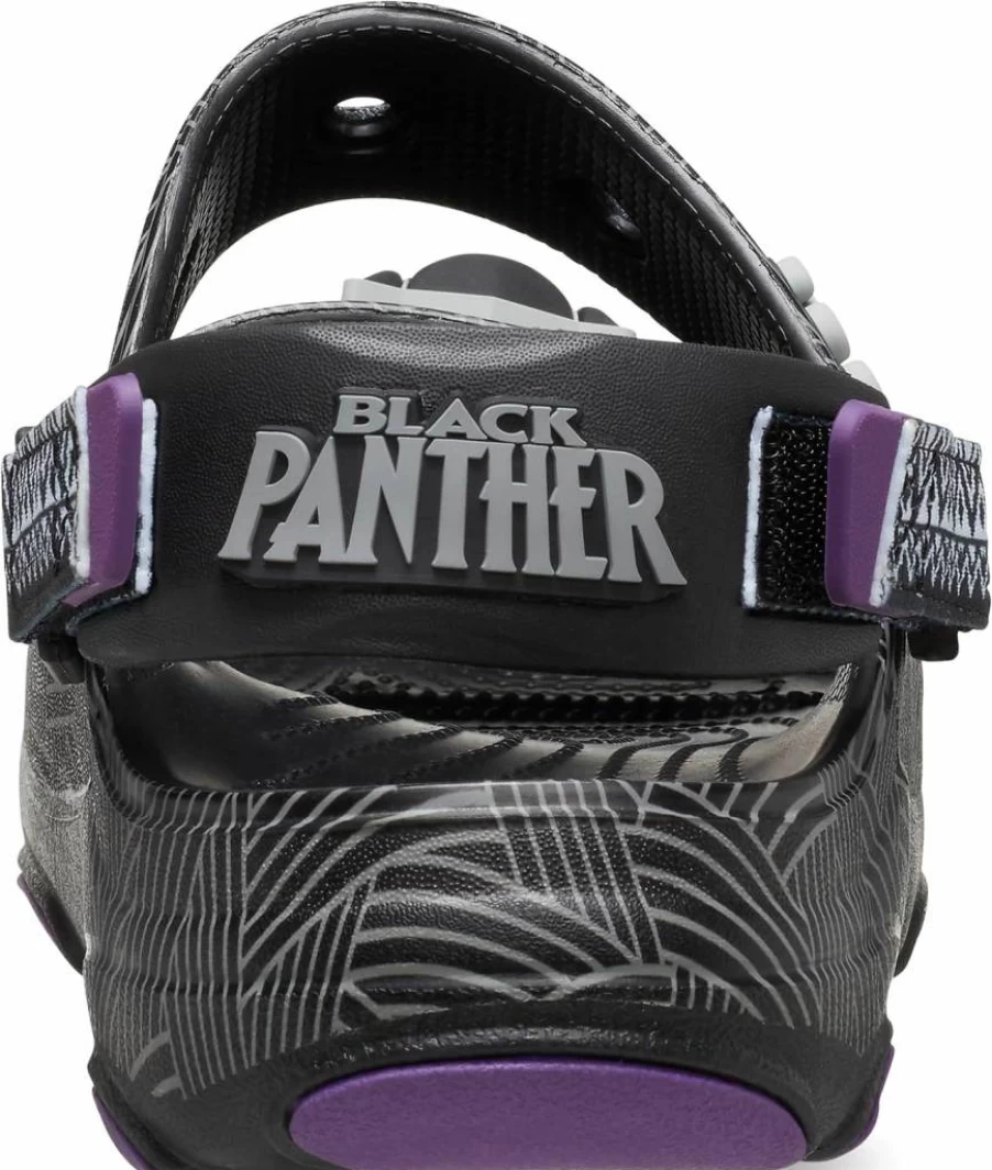 Crocs Kids' Black Panther All-Terrain Clog Sandals for Boys and Girls