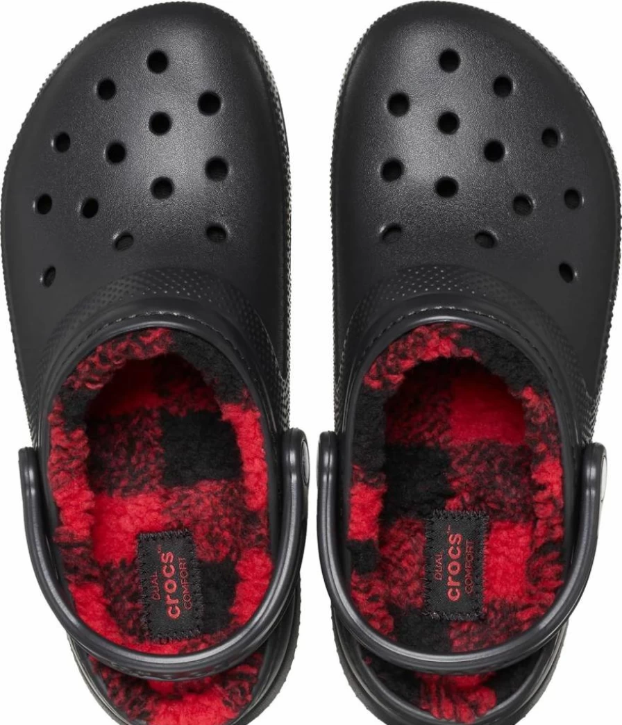 Crocs Classic Holiday Lined Clogs for Men & Women - Comfortable Unisex Slip-On Shoes