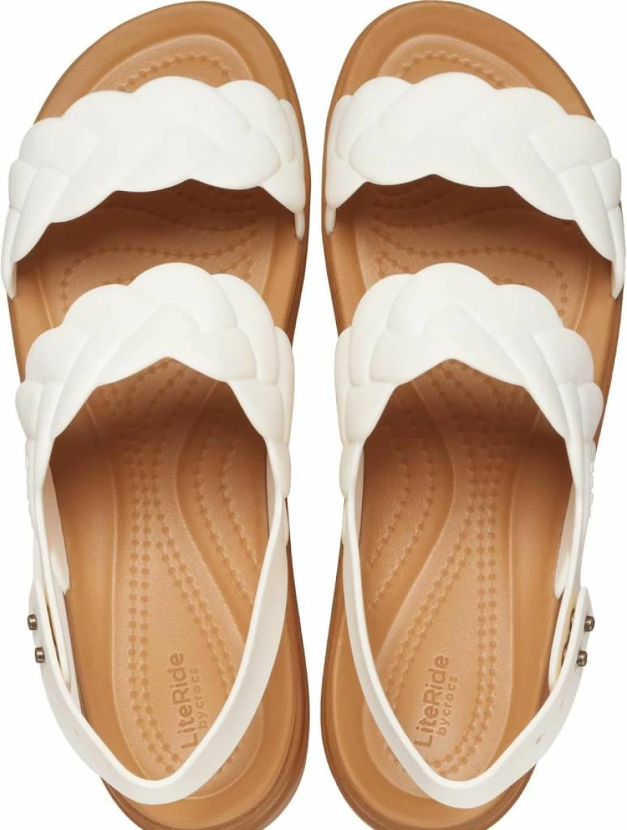 Crocs Women's Brooklyn Low Wedge Platform Sandals - Comfortable & Stylish Slip-On Shoes
