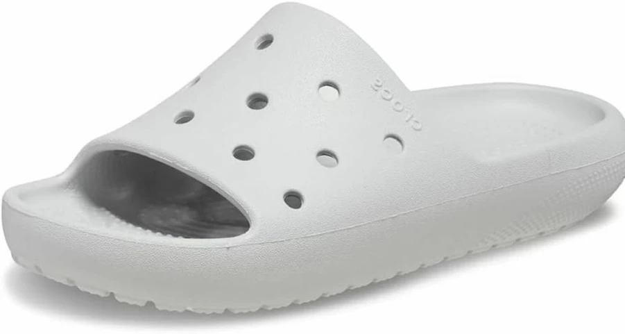 Crocs Classic Slide V2 Kids Sandals - Comfortable & Lightweight Waterproof Slides for Boys and Girls