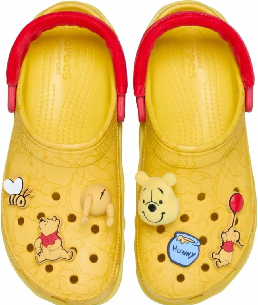 Crocs Women's Disney Winnie The Pooh Platform Clogs | Lightweight Comfort Slip-On Shoes