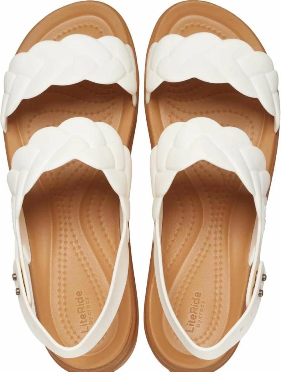 Crocs Women's Brooklyn Low Wedge Platform Sandals - Comfortable Slip-On Casual Shoes