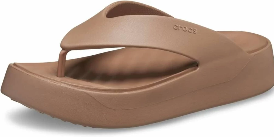 Crocs Women's Getaway Platform Wedge Sandals - Comfortable Flip Flops for Women