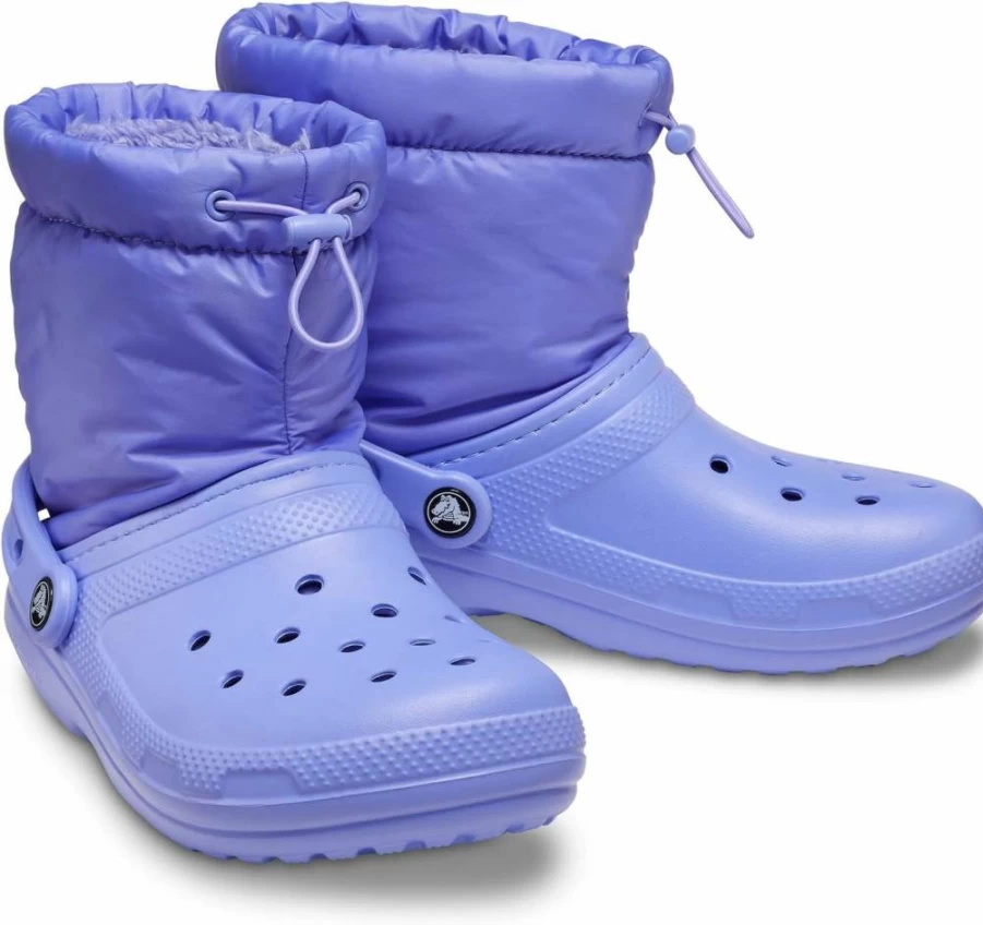 Crocs Classic Lined Neo Puff Boot - Waterproof Winter Boots for Men & Women with Comfortable Fleece Lining