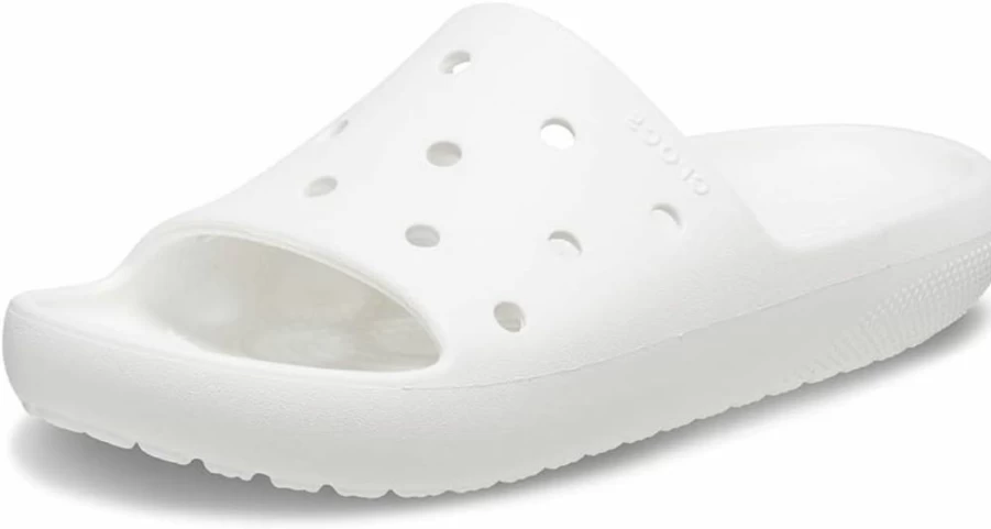 Crocs Classic Slide V2 Sandals for Men & Women - Comfortable Unisex Slides for Indoor & Outdoor Wear