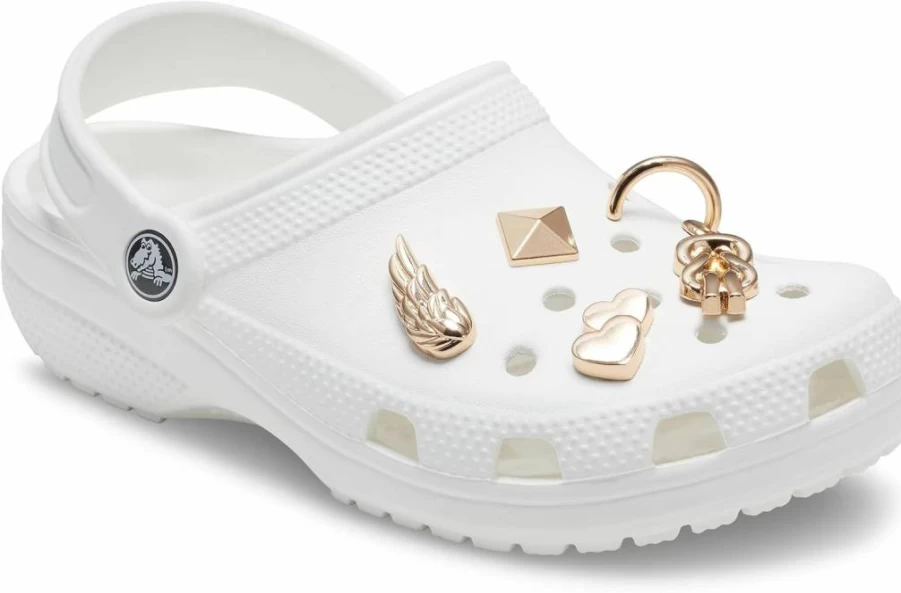 Crocs Unisex-Adult Jibbitz Bling Charms Shoe Decorations Gold Multi-Pack Accessories