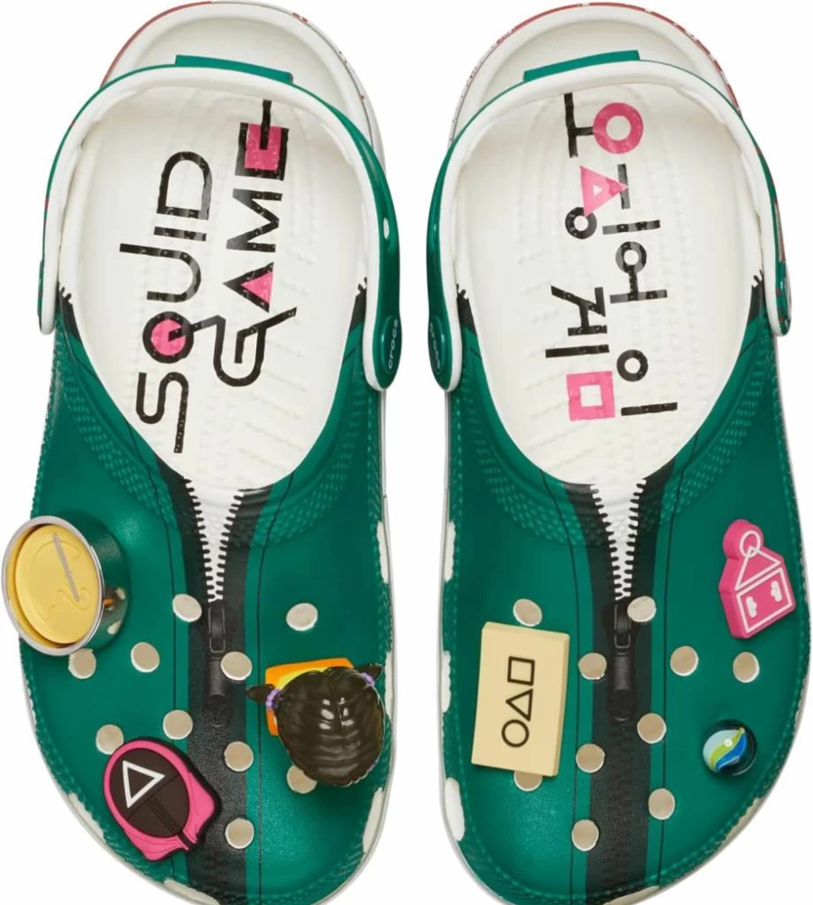 Crocs Unisex Classic Clogs Inspired by Squid Game Design