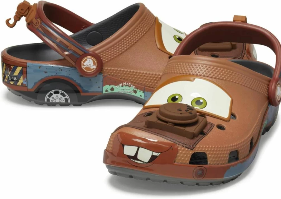 Crocs Unisex-Adult Classic Clog | Cars Mater Design | Lightweight & Comfortable Slip-On Shoes