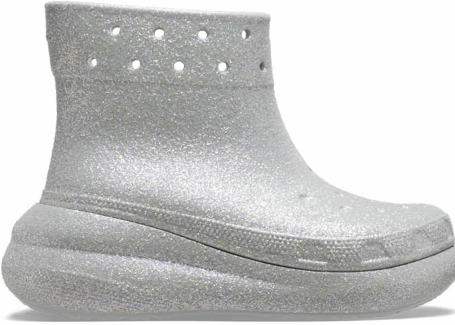 Crocs Unisex Crush Platform Rain Boots - Waterproof Pull-On EVA Boots for Men & Women