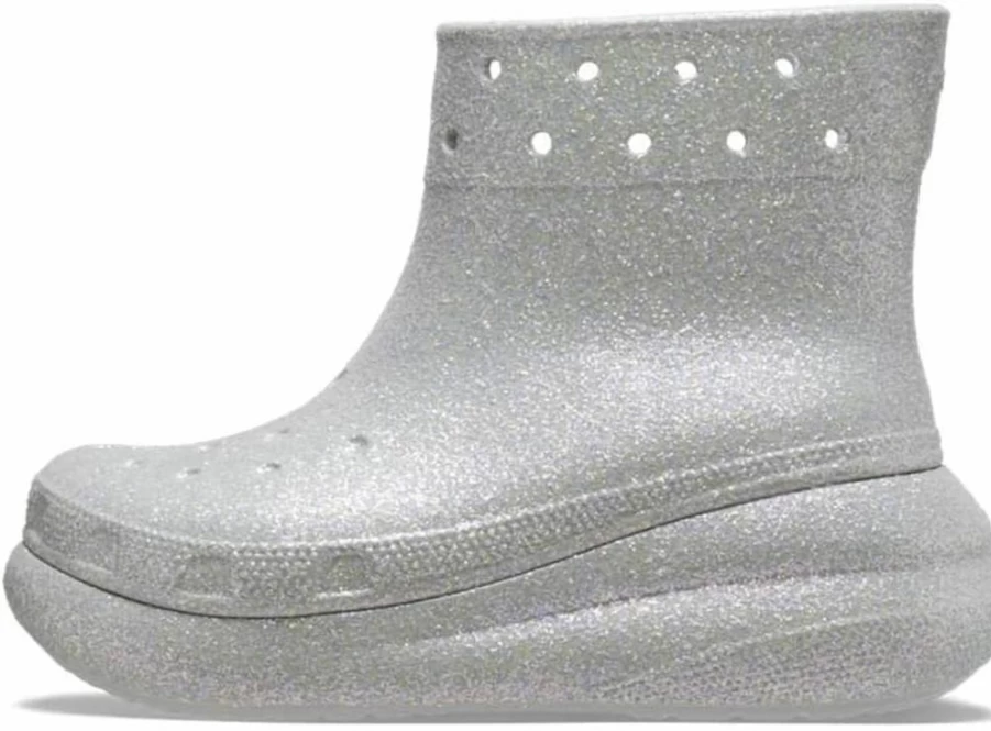 Crocs Unisex Crush Platform Rain Boots - Waterproof Pull-On EVA Boots for Men & Women