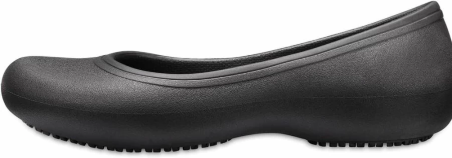 Crocs Women's At Work Flat Slip-Resistant Comfortable Work Shoes for Women