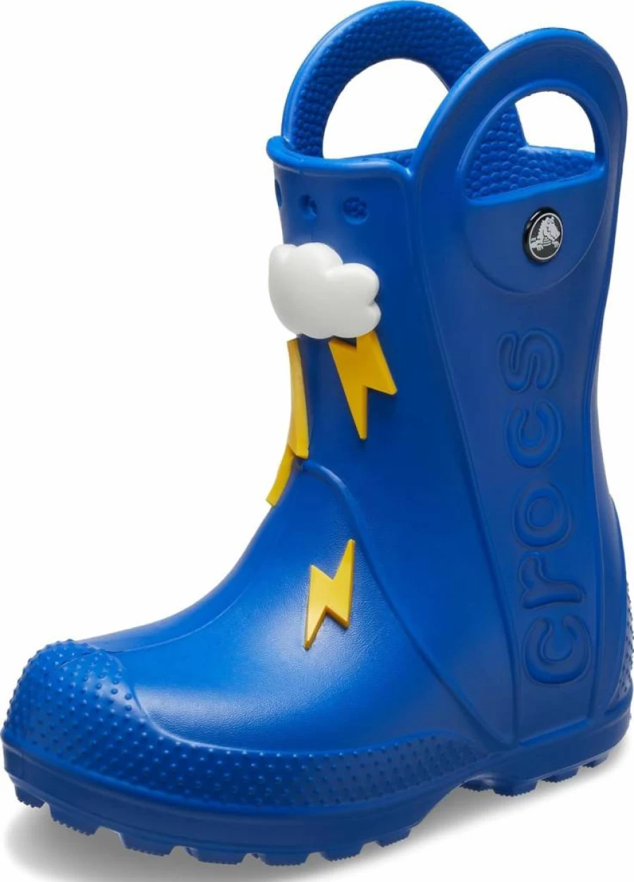 Crocs Kids' Handle It Graphic Rain Boots - Waterproof Pull-On Boots for Children
