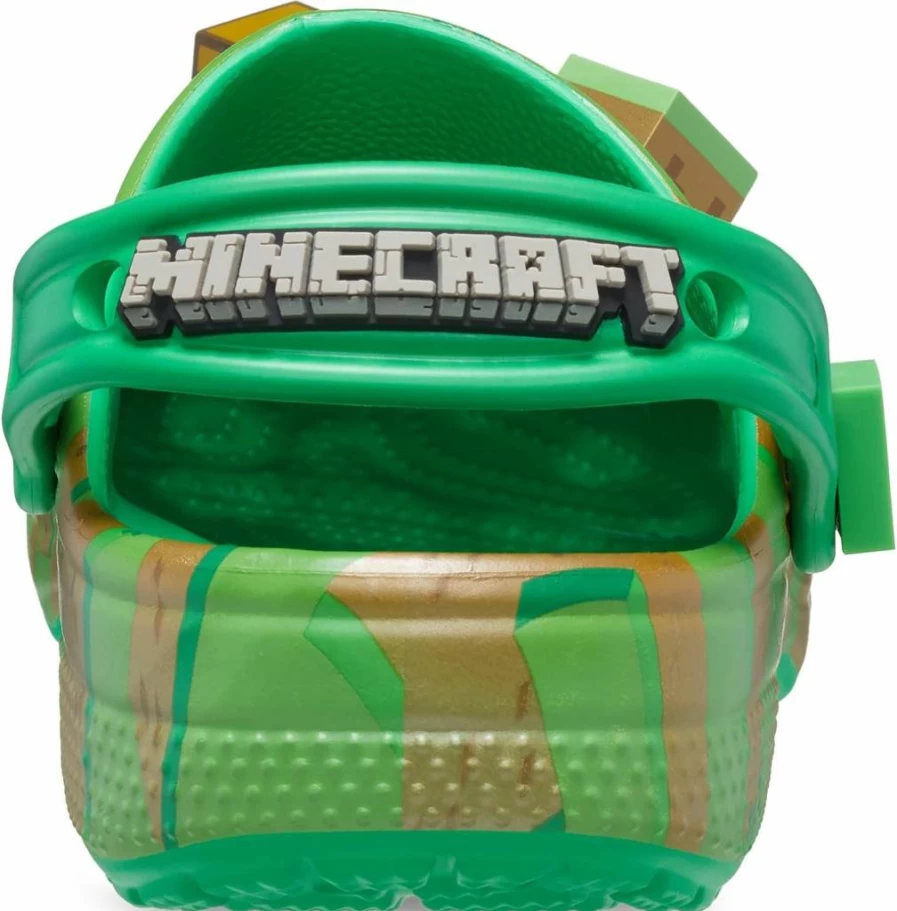 Crocs Kids Classic Minecraft Clogs - Unisex Children's Lightweight Comfort Shoes