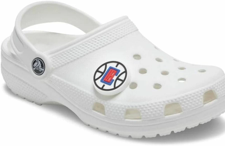 Crocs NBA Basketball Team Jibbitz Shoe Charms - Unisex Sports Decor for Adults, Boys & Girls