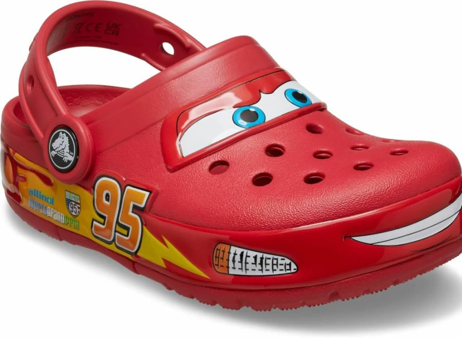 Crocs Kids Lightning McQueen Light-Up Clogs | Crocband Cars Disney Pixar Character Shoes