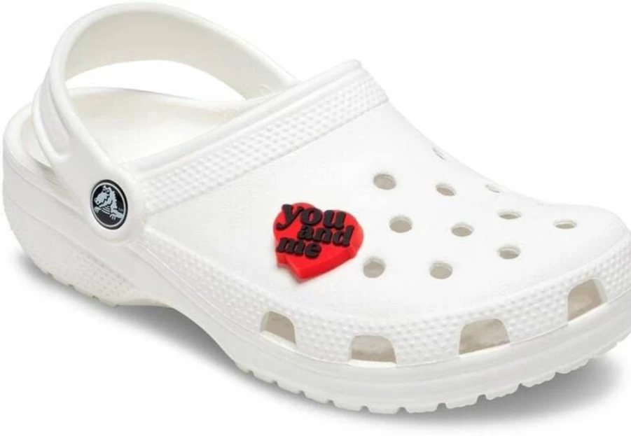 Crocs Jibbitz Shoe Charms - Peace and Love, You and Me, Small Decorative Clogs Accessories