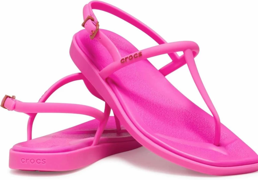 Crocs Women's Miami Thong Sandals - Comfortable Flat Beach Flip Flops for Women