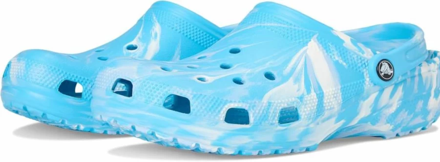 Crocs Unisex Classic Clogs Marbled Tie-Dye Slip-On Comfort Shoes for Men and Women