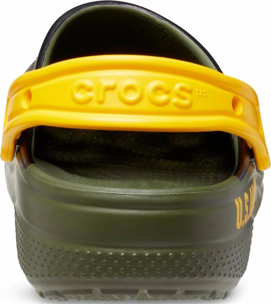 Crocs Unisex Classic Military Clogs for Adults - Comfortable Slip-Resistant Footwear