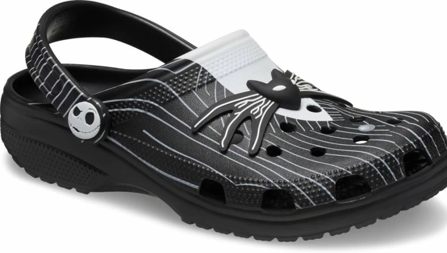 Crocs Unisex-Adult Jack Skellington The Nightmare Before Christmas Classic Clogs | Halloween Themed Slip-On Shoes | Comfortable Lightweight Footwear