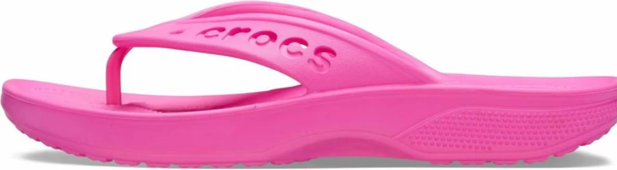 Crocs Unisex-Adult Via Flip Flop Sandals - Comfortable Lightweight Slip-Resistant Beach Shoes