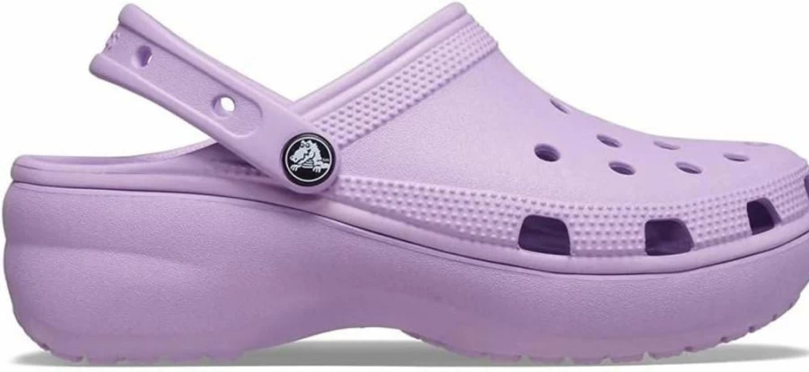 Crocs Women's Classic Platform Clog | Comfortable & Lightweight Slip-On Shoes
