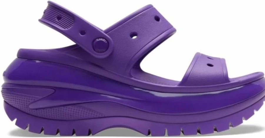 Crocs Women's Classic Mega Crush Sandal Wedge Platform Comfort Slide Sandals