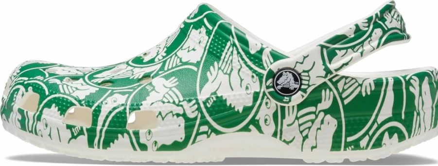 Crocs Kids Classic Graphic Clog - Unisex Children's Comfortable Slip-On Water Shoes