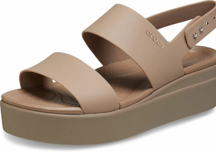 Crocs Brooklyn Low Wedge Women's Comfort Slip-On Shoes Lightweight Casual Loafers