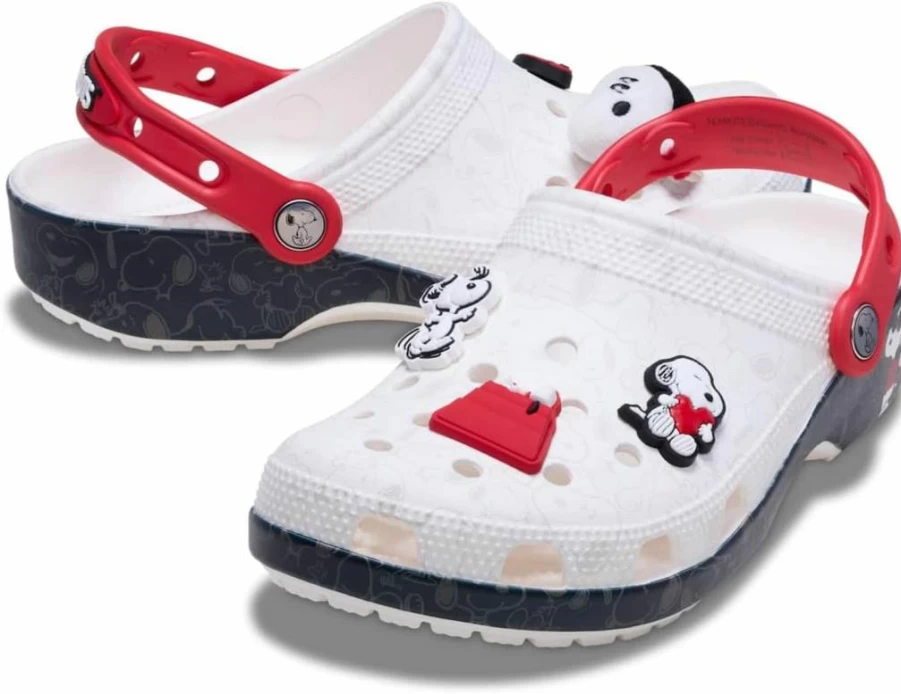 Crocs Unisex Adult Classic Clogs with Snoopy Peanuts Design