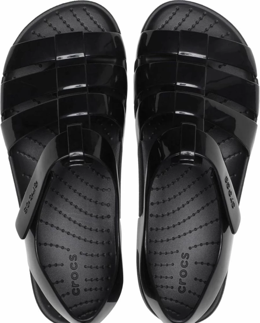 Crocs Kids Isabella Glitter Sandals for Little Big Kids - Unisex Child Water-Resistant Comfortable Beach Shoes