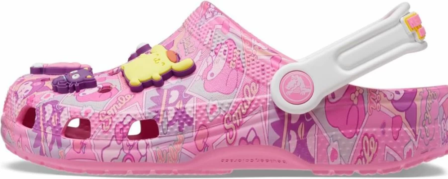 Crocs Kids Hello Kitty Classic Clog - Unisex Children's Lightweight Slip-On Shoes