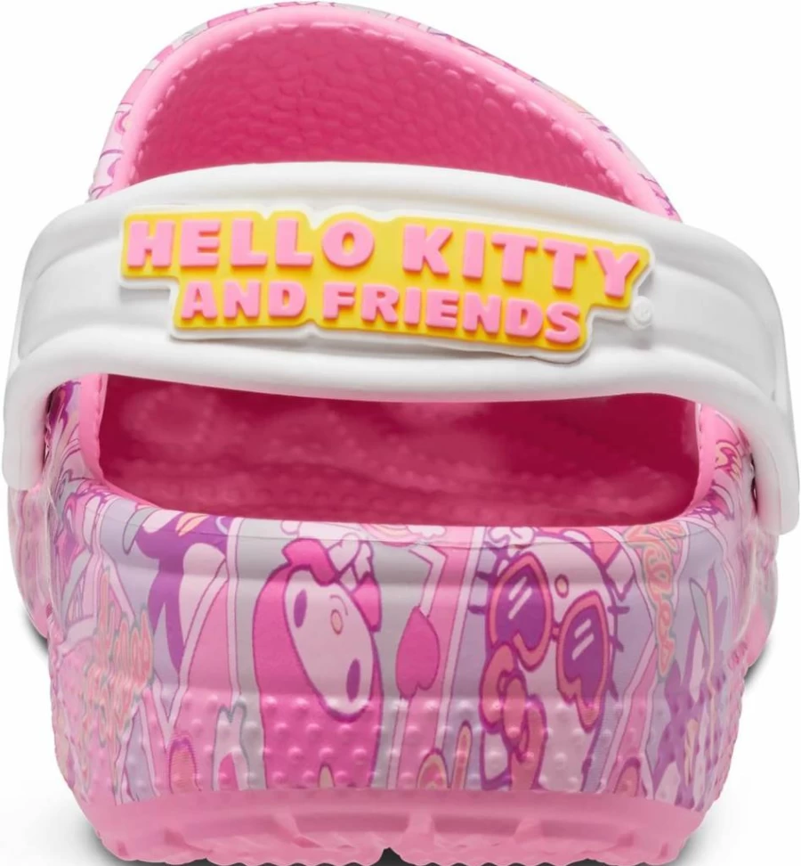 Crocs Kids Hello Kitty Classic Clog - Unisex Children's Lightweight Slip-On Shoes
