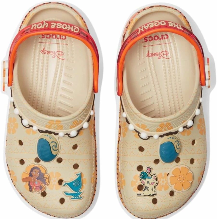 Crocs Kids Disney Moana Classic Clogs - Unisex Toddler & Child Water Shoes