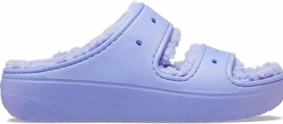 Crocs Unisex Classic Cozzzy Sandals Comfortable Lightweight Slip-On Beach Shoes