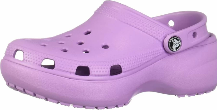 Crocs Women's Classic Platform Clog | Comfortable & Lightweight Slip-On Shoes