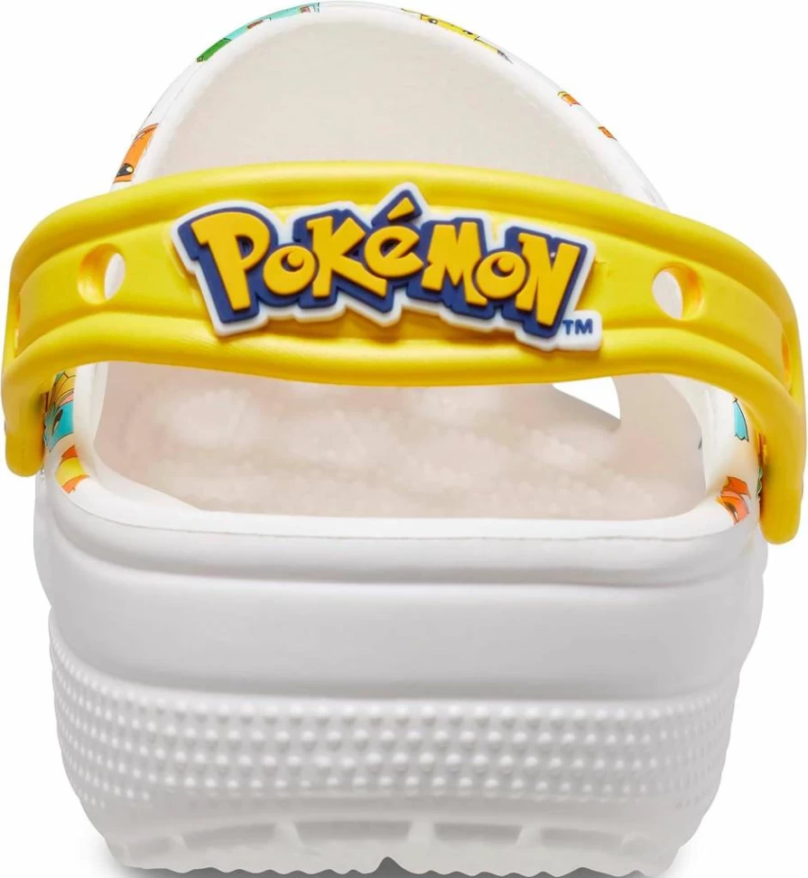 Crocs Unisex Adult Classic Clogs Pikachu Collaboration Lightweight Comfort Slip-On Shoes